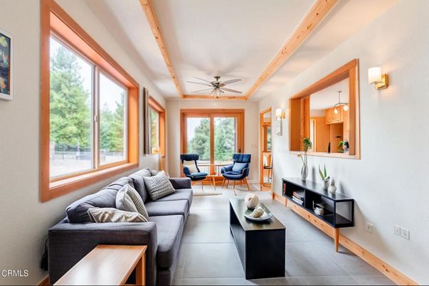 Interior, Living room, Pendant Lights, Wooden Beams