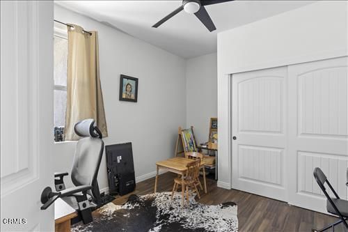 Fitness Equipment, Home Office, Interior, Wood Texture Flooring