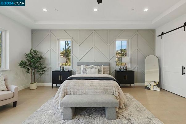 Bedroom, Interior, Recessed Lighting