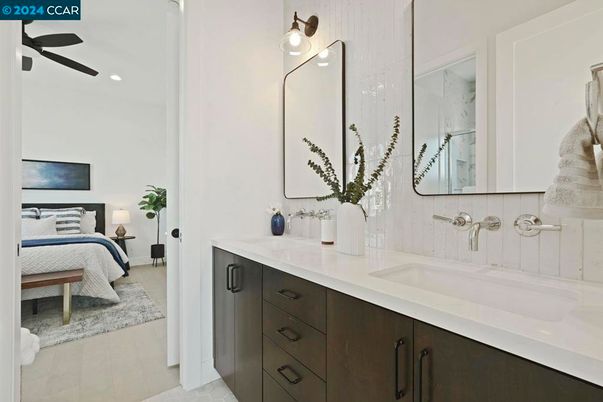 Bathroom, Bedroom, Dual Sink Vanities, Interior, Recessed Lighting