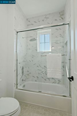 Bathroom, Glass Shower, Interior, Marble Walls