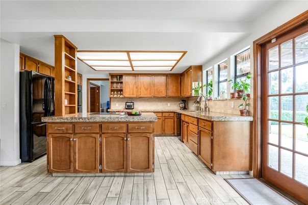 Interior, Kitchen, Wood Texture Flooring