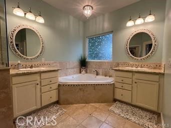 Bathroom, Dual Sink Vanities, Interior, Tile Countertops