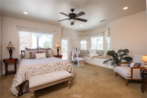 Bedroom, Interior, Recessed Lighting