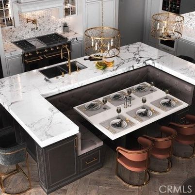 Interior, Kitchen, Pendant Lights, Wood Texture Flooring