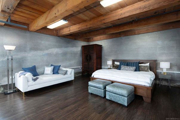Bedroom, Interior, Wooden Beams, Wooden Ceilings, Wood Texture Flooring