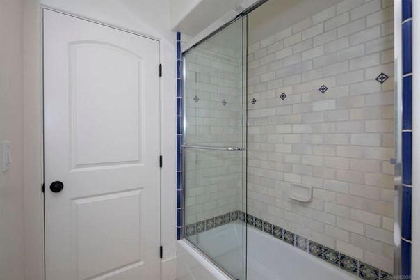 Bathroom, Glass Shower, Interior, Stone Walls