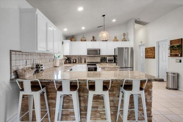 Interior, Kitchen, Pendant Lights, Recessed Lighting, Stainless Steel Appliances