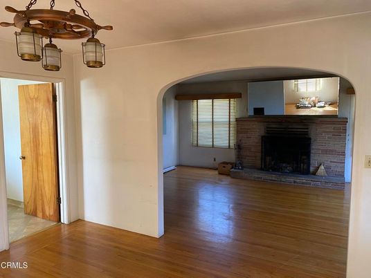 Empty room, Fireplace, Interior, Wood Texture Flooring