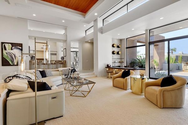 Dining room, Interior, Living room, Recessed Lighting, Wooden Ceilings