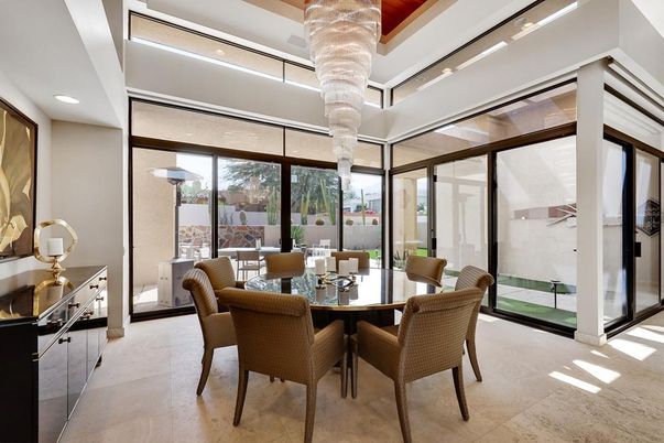 Chandelier, Dining room, Interior, Recessed Lighting