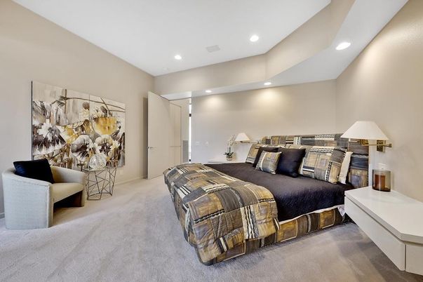 Bedroom, Interior, Recessed Lighting