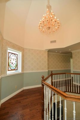 Chandelier, Interior, Wood Texture Flooring