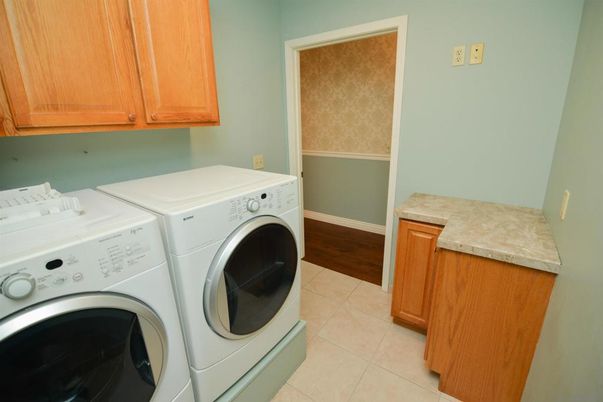 Interior, Washer, Wood Texture Flooring