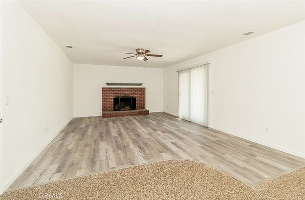 Empty room, Fireplace, Interior, Wood Texture Flooring