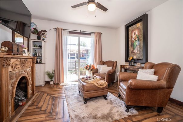 Fireplace, Interior, Living room, Wood Texture Flooring