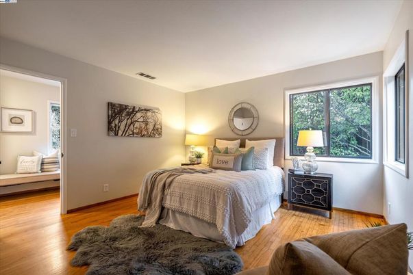 Bedroom, Interior, Wood Texture Flooring