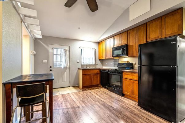 Interior, Kitchen, Wood Texture Flooring