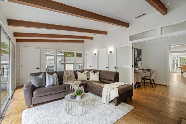 Interior, Living room, Wooden Beams, Wood Texture Flooring