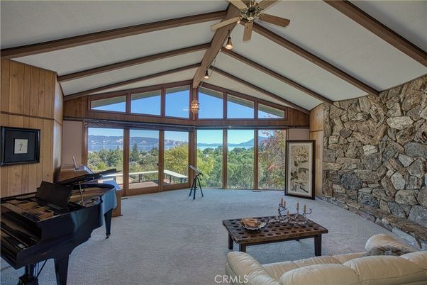 Interior, Living room, Piano, Stone Walls, Wooden Beams