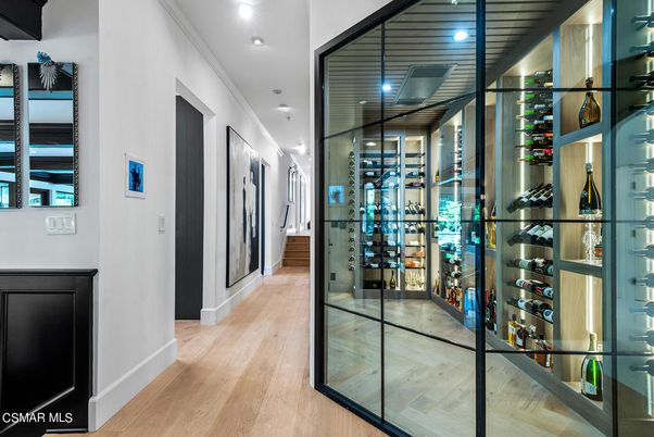 Interior, Recessed Lighting, Wine Storage, Wood Texture Flooring