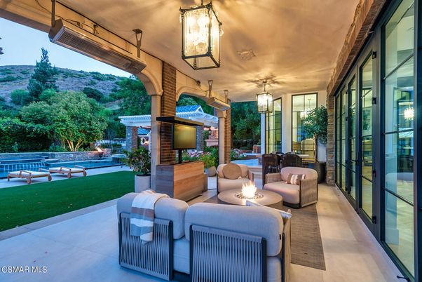 Backyard, Exterior, Fireplace, Pool