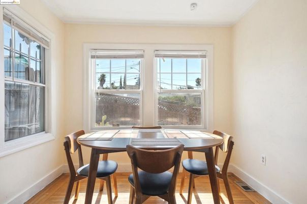 Dining room, Interior, Wood Texture Flooring