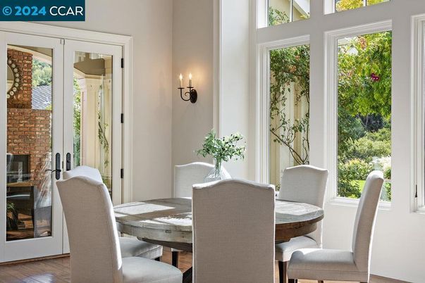 Dining room, Interior, Wood Texture Flooring
