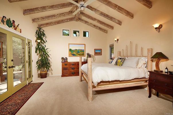 Bedroom, Interior, Wooden Beams