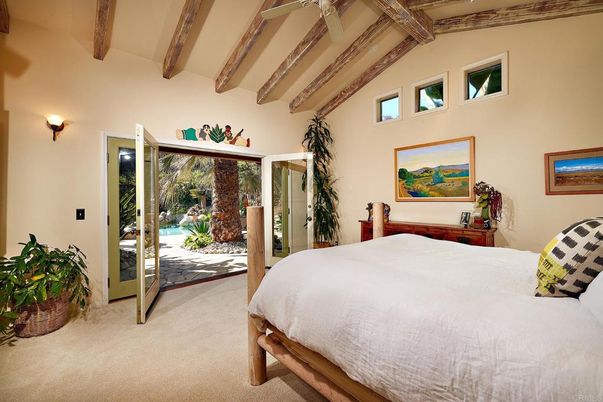 Bedroom, Interior, Wooden Beams