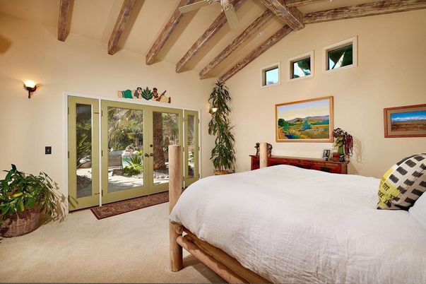 Bedroom, Interior, Wooden Beams