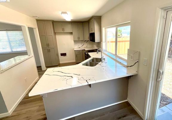 Interior, Kitchen, Wood Texture Flooring