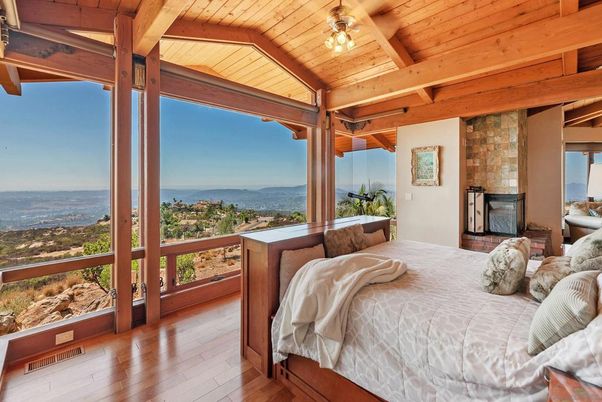 Bedroom, Interior, Water, Wooden Beams, Wooden Ceilings, Wood Texture Flooring