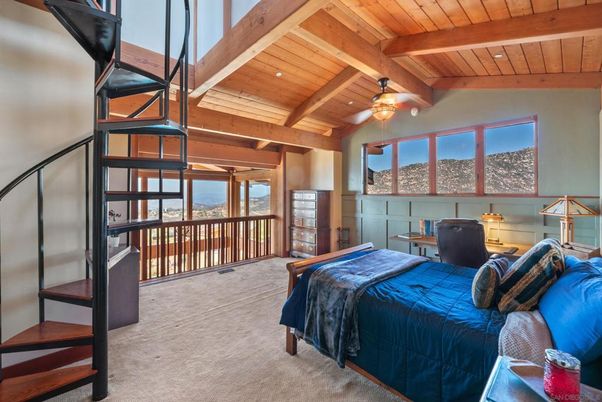 Bedroom, Interior, Wooden Beams, Wooden Ceilings