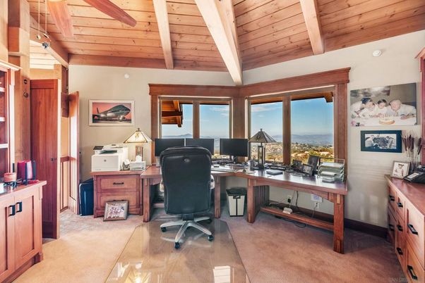 Home Office, Interior, Wooden Beams, Wooden Ceilings