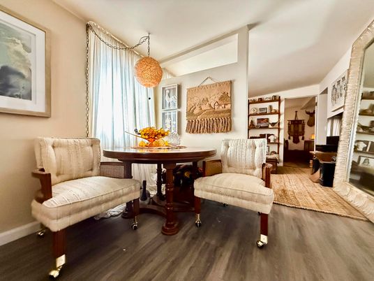 Dining room, Interior, Wood Texture Flooring