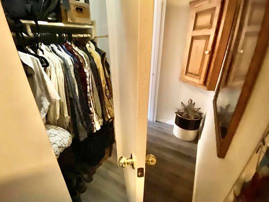 Interior, Walk-in Closets, Wood Texture Flooring