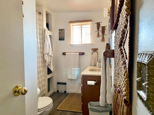 Bathroom, Interior, Wood Texture Flooring