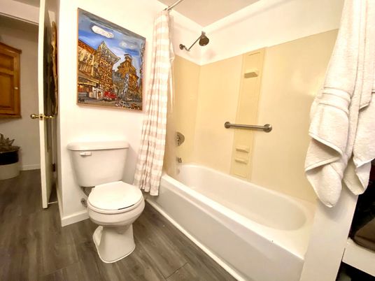 Bathroom, Interior, Wood Texture Flooring