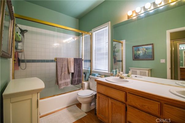 Bathroom, Glass Shower, Interior, Wood Texture Flooring