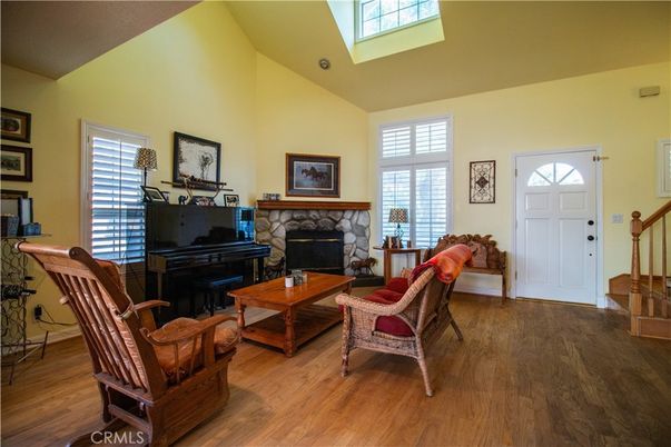 Fireplace, Interior, Living room, Piano, Wood Texture Flooring
