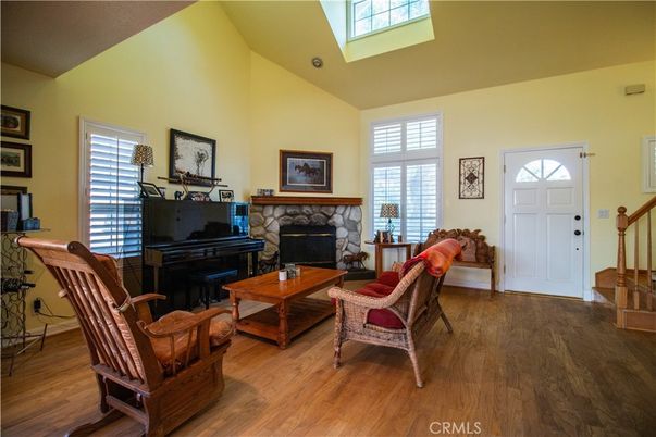 Fireplace, Interior, Living room, Piano, Wood Texture Flooring