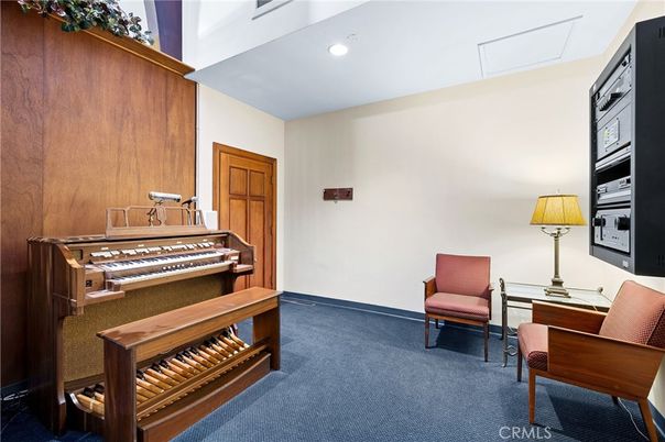 Home Office, Interior, Piano, Recessed Lighting