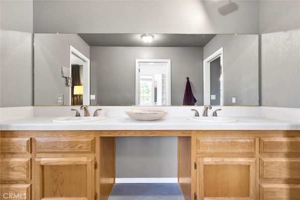 Bathroom, Dual Sink Vanities, Interior, Tile Countertops