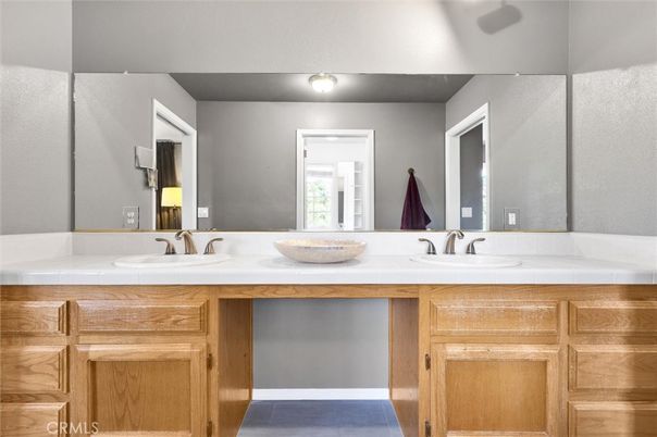 Bathroom, Dual Sink Vanities, Interior, Tile Countertops
