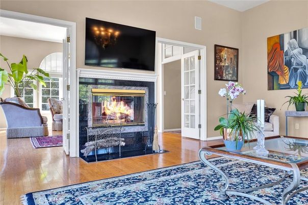 Fireplace, Interior, Wood Texture Flooring