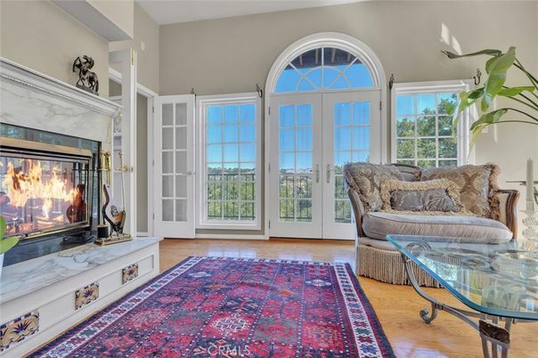 Fireplace, Interior, Wood Texture Flooring