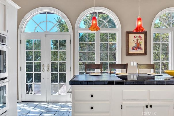 Interior, Kitchen, Pendant Lights, Tile Countertops