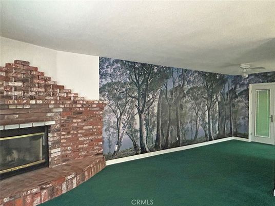 Empty room, Fireplace, Interior