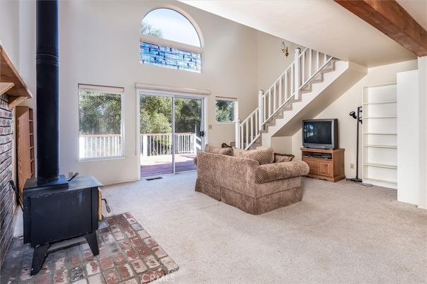 Fireplace, Interior, Wooden Beams
